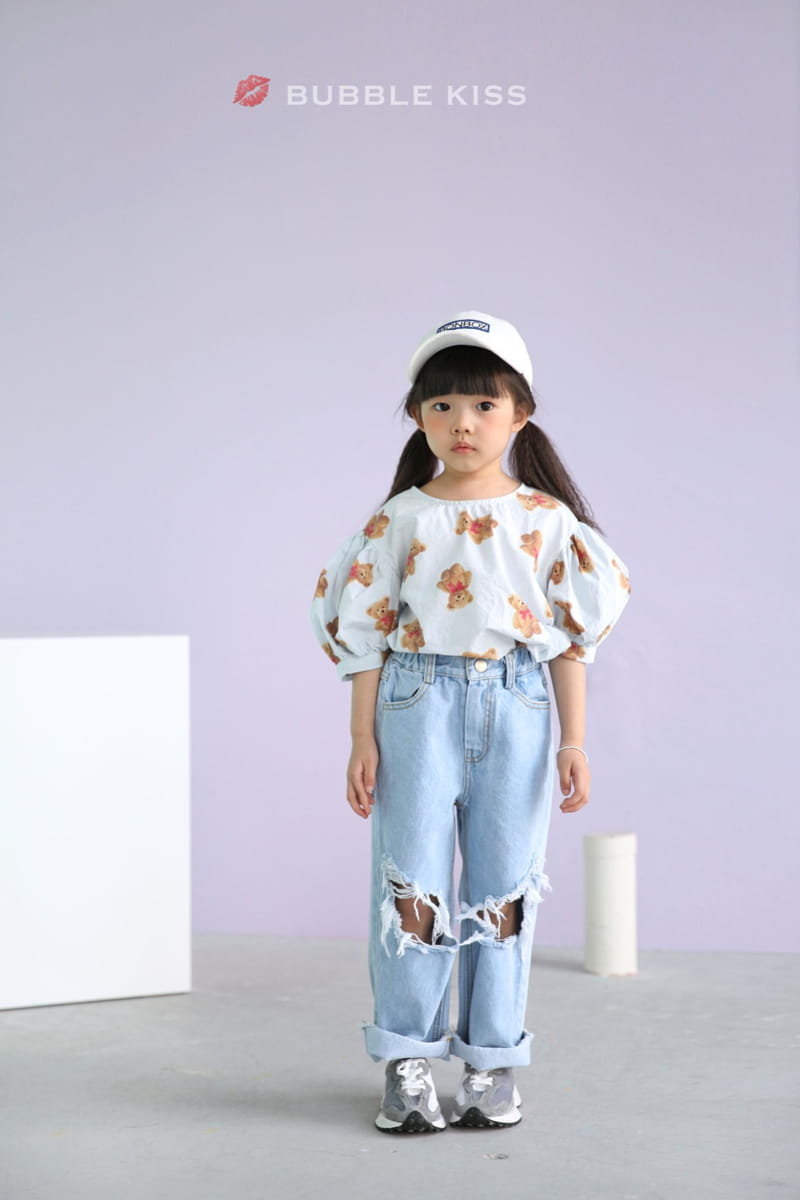 BUBBLE KISS - Korean Children Fashion - #Kfashion4kids - Mopa Slit Jeans - 3