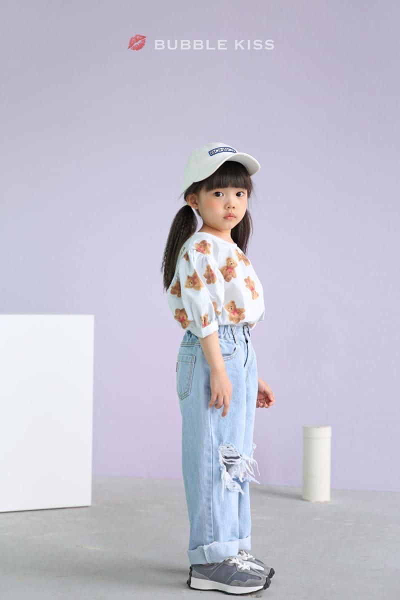 BUBBLE KISS - Korean Children Fashion - #Kfashion4kids - Mopa Slit Jeans - 4