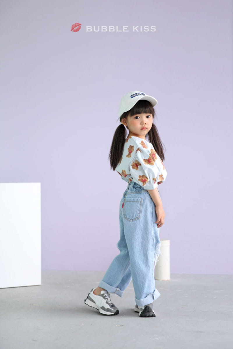 BUBBLE KISS - Korean Children Fashion - #Kfashion4kids - Mopa Slit Jeans - 6
