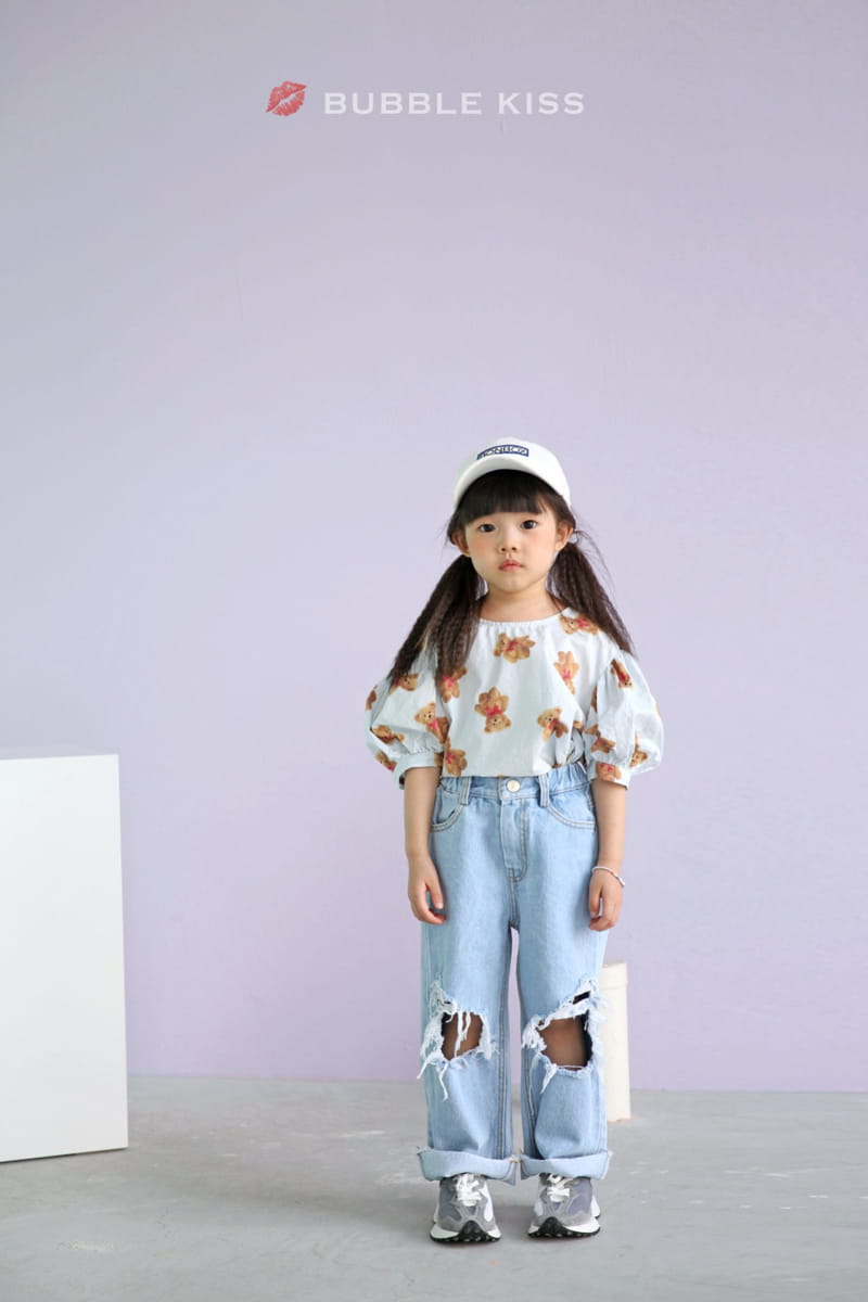 BUBBLE KISS - Korean Children Fashion - #Kfashion4kids - Mopa Slit Jeans - 7