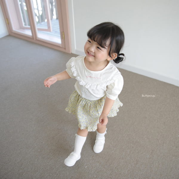 BUTTERCUP - Korean Children Fashion - #Kfashion4kids - little Burney Lace Tee - 4