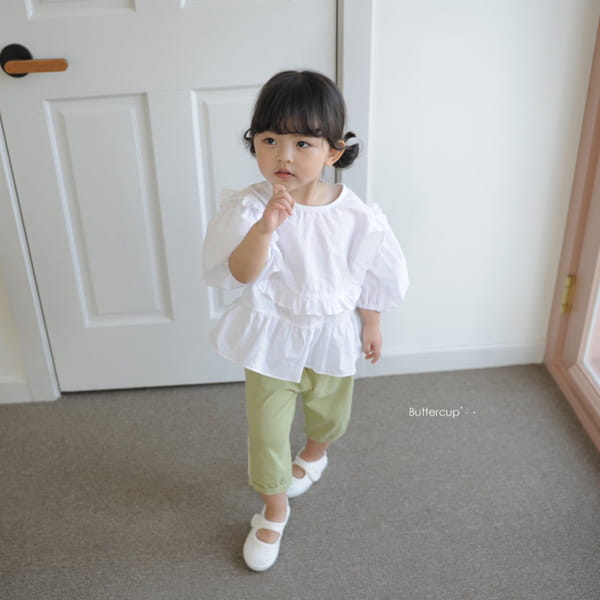 BUTTERCUP - Korean Children Fashion - #Kfashion4kids - Square Frill Blouse - 3