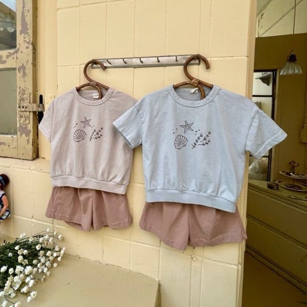 CHOCO BEBE - Korean Children Fashion - #Kfashion4kids - Beach Top Bottom Set 