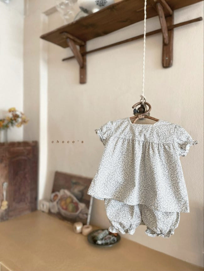 CHOCOBEBE - Korean Children Fashion - #Kfashion4kids - Leaf Top Bottom Set - 2