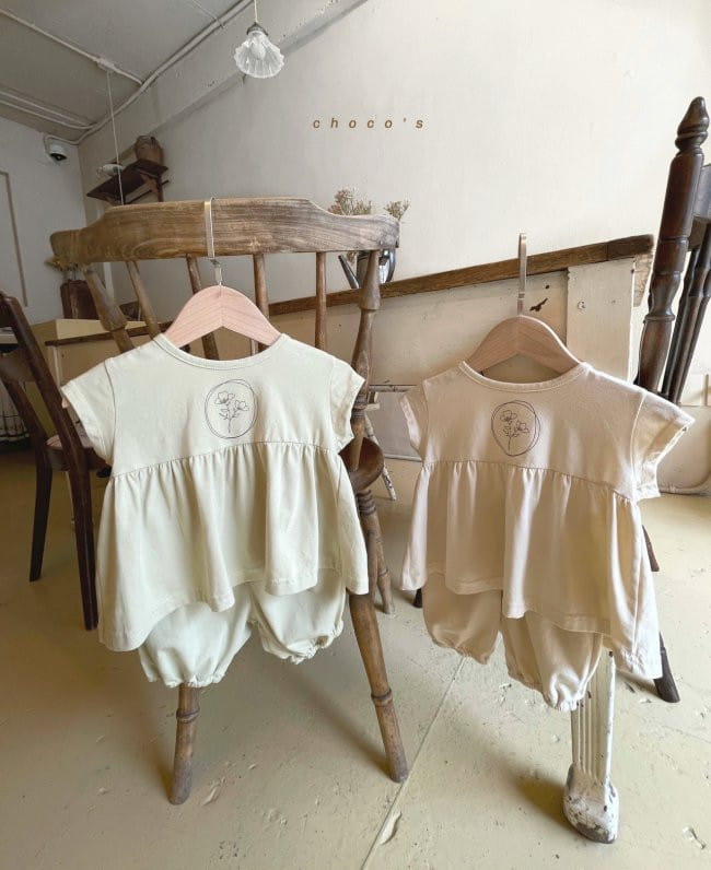 CHOCOBEBE - Korean Children Fashion - #Kfashion4kids - Blossom Top Bottom Set  - 3
