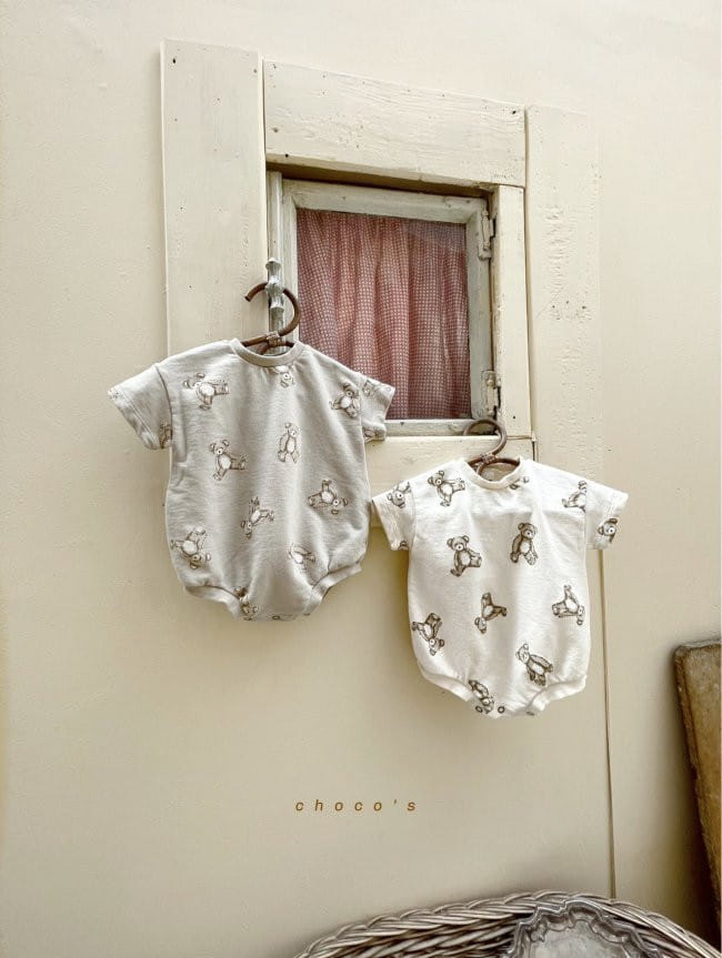 CHOCOBEBE - Korean Children Fashion - #Kfashion4kids - Bear Bodysuit