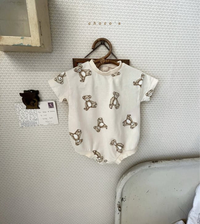 CHOCOBEBE - Korean Children Fashion - #Kfashion4kids - Bear Bodysuit - 3
