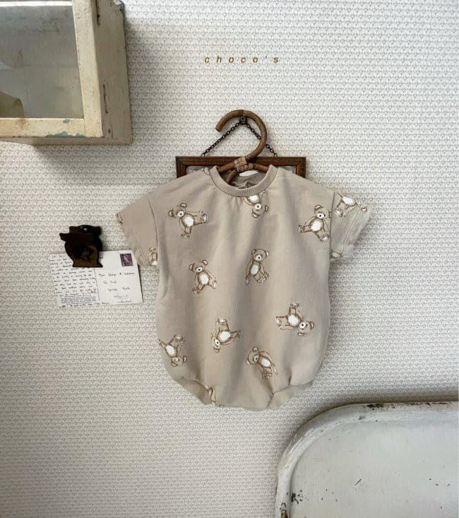 CHOCOBEBE - Korean Children Fashion - #Kfashion4kids - Bear Bodysuit - 4
