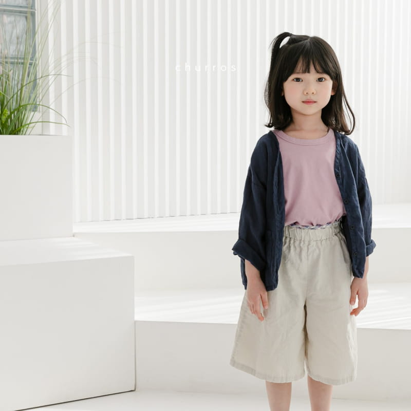 CHURROS - Korean Children Fashion - #Kfashion4kids - Point Linen Pants - 12