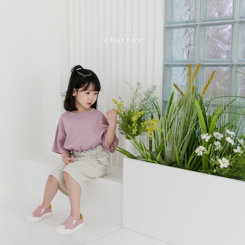 CHURROS - Korean Children Fashion - #Kfashion4kids - Point Linen Pants - 9