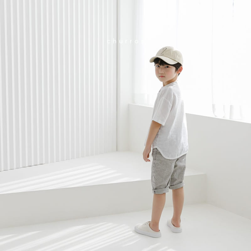 CHURROS - Korean Children Fashion - #Kfashion4kids - Collin Henry Neck Shirt - 2