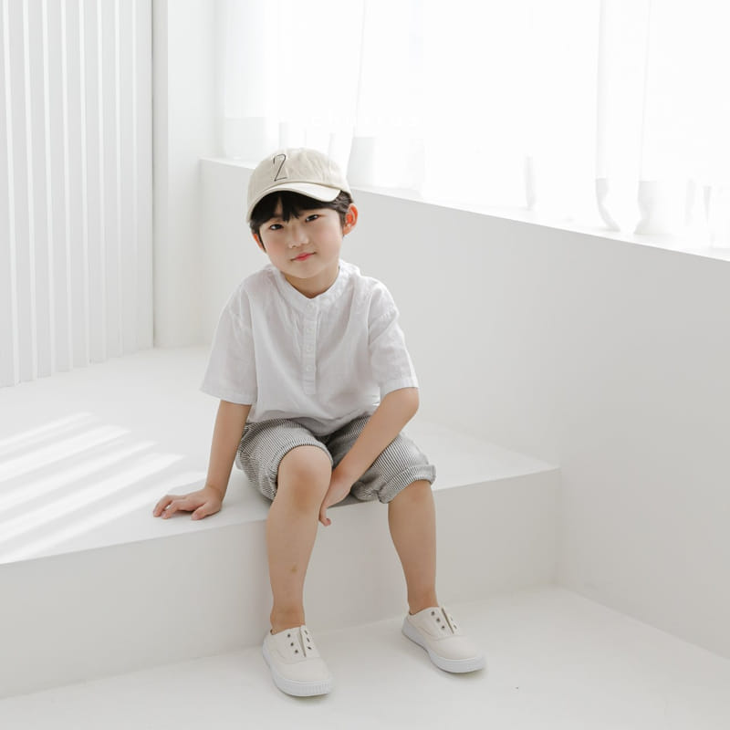CHURROS - Korean Children Fashion - #Kfashion4kids - Collin Henry Neck Shirt - 9
