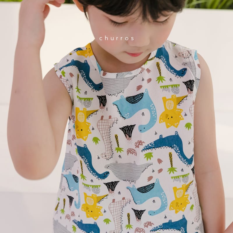 CHURROS - Korean Children Fashion - #Kfashion4kids - Coco Rayon Top Bottom Set - 11
