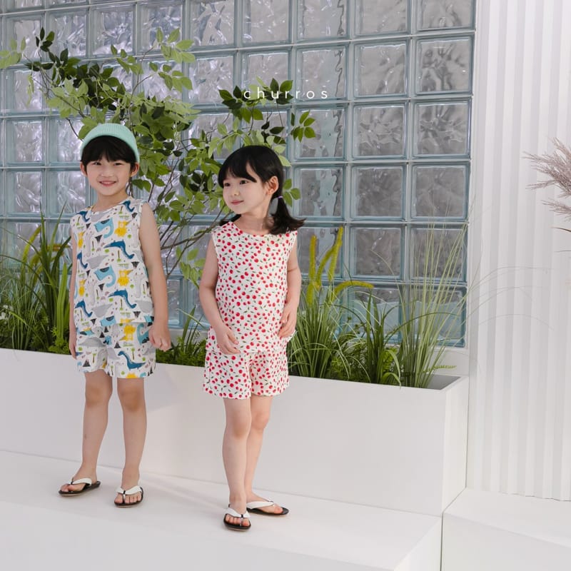 CHURROS - Korean Children Fashion - #Kfashion4kids - Coco Rayon Top Bottom Set - 7