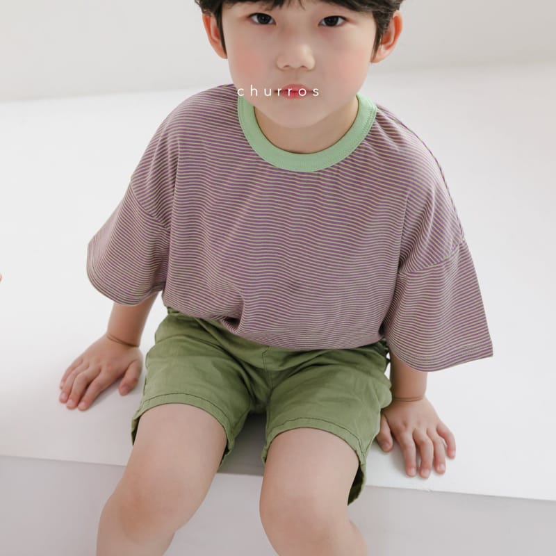 CHURROS - Korean Children Fashion - #Kfashion4kids - Stripes Rappa Tee - 11