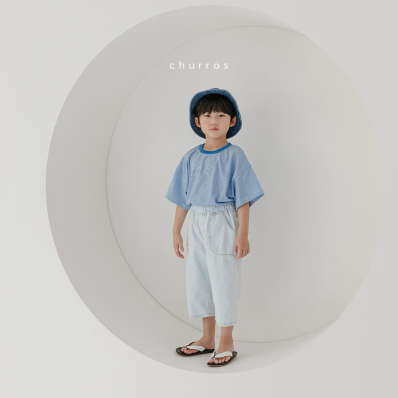 CHURROS - Korean Children Fashion - #Kfashion4kids - Stripes Rappa Tee - 12