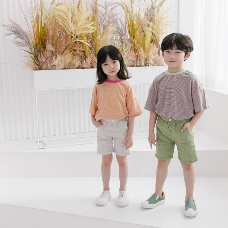 CHURROS - Korean Children Fashion - #Kfashion4kids - Stripes Rappa Tee - 2