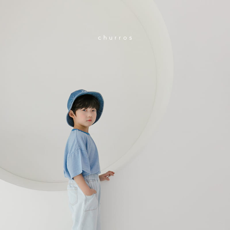 CHURROS - Korean Children Fashion - #Kfashion4kids - Stripes Rappa Tee - 6