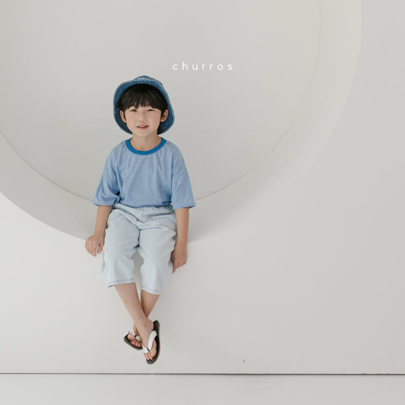 CHURROS - Korean Children Fashion - #Kfashion4kids - Stripes Rappa Tee - 7