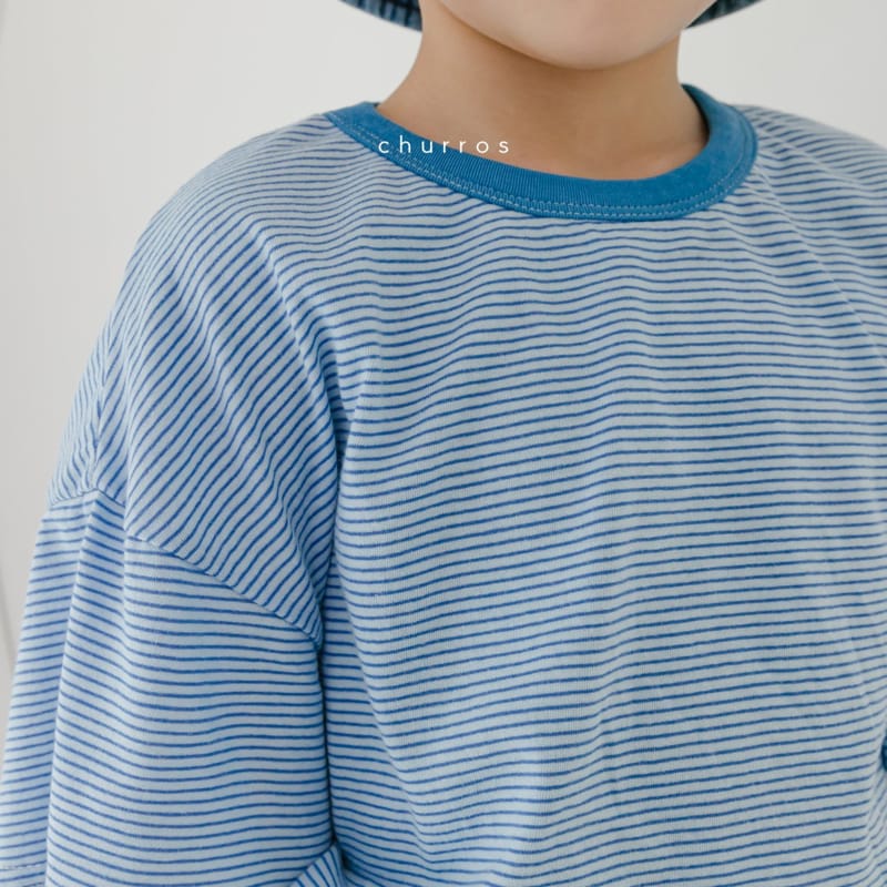 CHURROS - Korean Children Fashion - #Kfashion4kids - Stripes Rappa Tee - 8