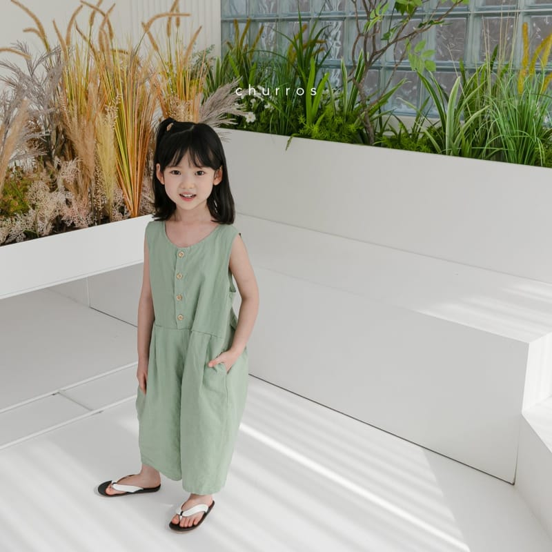 CHURROS - Korean Children Fashion - #Kfashion4kids - Wide Jumpsuit  - 6