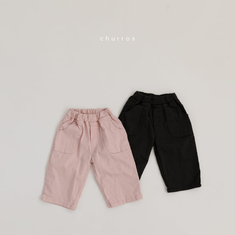 CHURROS - Korean Children Fashion - #Kfashion4kids - Out Pocket Cotton Span Pants - 10