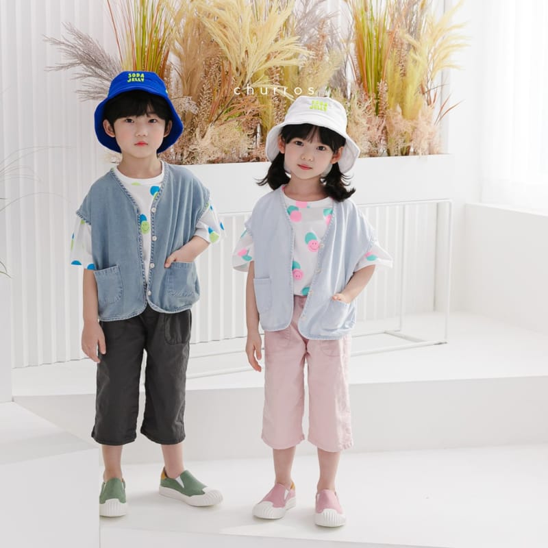CHURROS - Korean Children Fashion - #Kfashion4kids - Out Pocket Cotton Span Pants - 5