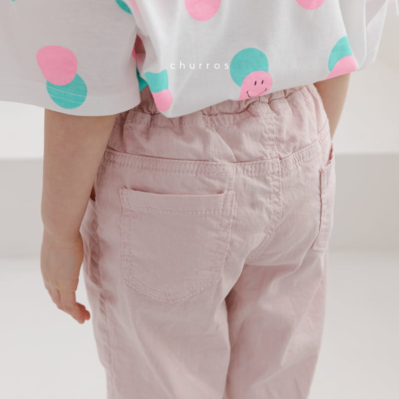 CHURROS - Korean Children Fashion - #Kfashion4kids - Out Pocket Cotton Span Pants - 8
