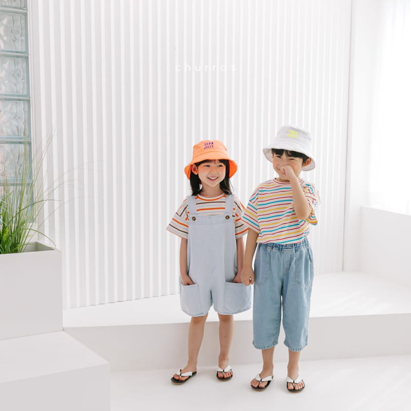 CHURROS - Korean Children Fashion - #Kfashion4kids - Out Pocket Denim Patns