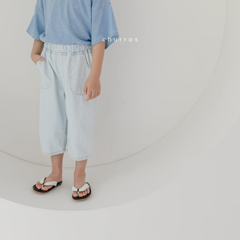 CHURROS - Korean Children Fashion - #Kfashion4kids - Out Pocket Denim Patns - 11