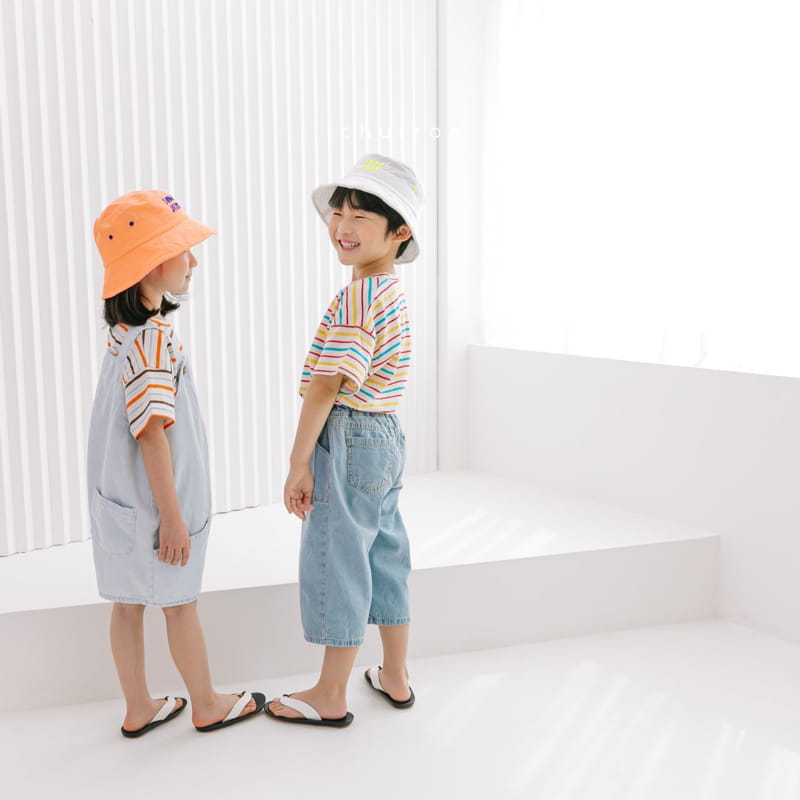 CHURROS - Korean Children Fashion - #Kfashion4kids - Out Pocket Denim Patns - 2
