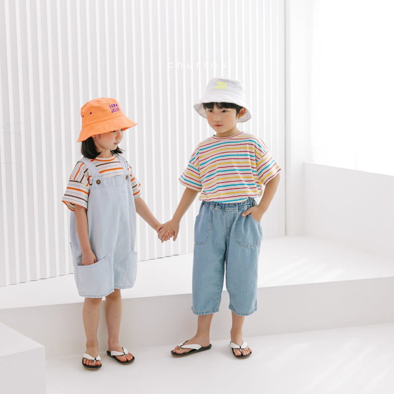 CHURROS - Korean Children Fashion - #Kfashion4kids - Out Pocket Denim Patns - 4