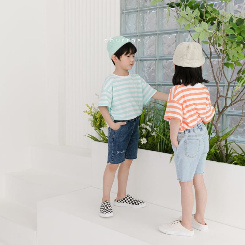 CHURROS - Korean Children Fashion - #Kfashion4kids - Summer Stripes Tee - 10