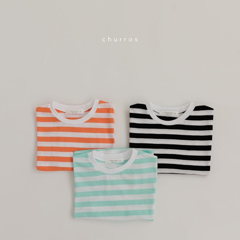 CHURROS - Korean Children Fashion - #Kfashion4kids - Summer Stripes Tee - 11