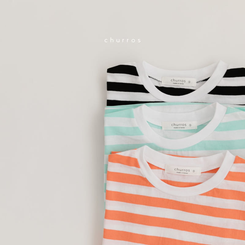 CHURROS - Korean Children Fashion - #Kfashion4kids - Summer Stripes Tee - 12