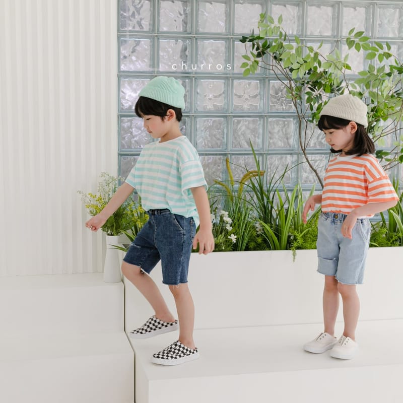 CHURROS - Korean Children Fashion - #Kfashion4kids - Summer Stripes Tee - 3