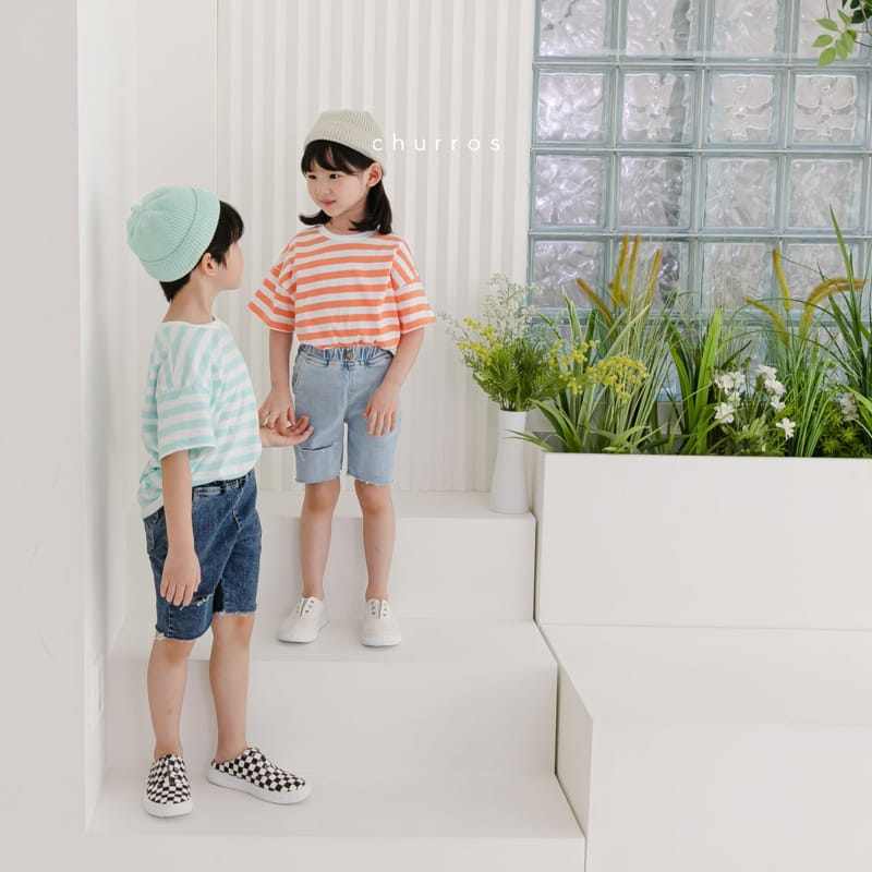 CHURROS - Korean Children Fashion - #Kfashion4kids - Summer Stripes Tee - 7