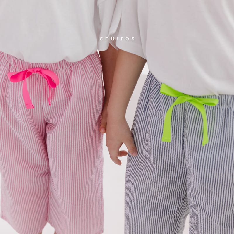 CHURROS - Korean Children Fashion - #Kfashion4kids - Stripes Pajama Pants - 10