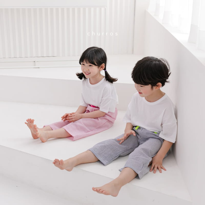 CHURROS - Korean Children Fashion - #Kfashion4kids - Stripes Pajama Pants - 4