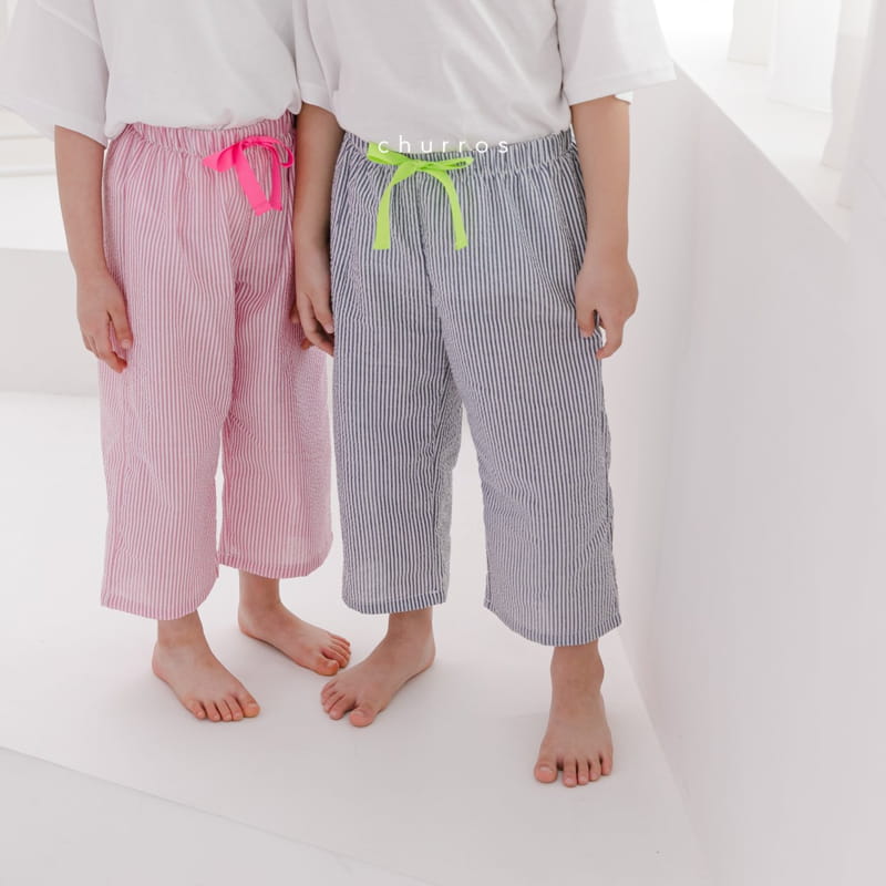 CHURROS - Korean Children Fashion - #Kfashion4kids - Stripes Pajama Pants - 5