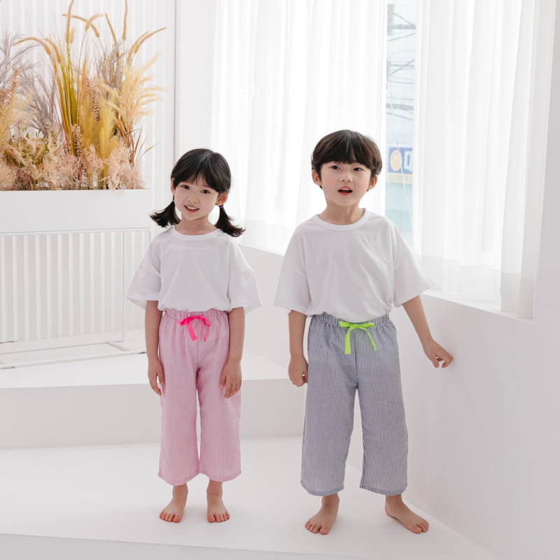CHURROS - Korean Children Fashion - #Kfashion4kids - Stripes Pajama Pants - 6