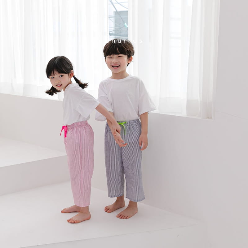 CHURROS - Korean Children Fashion - #Kfashion4kids - Stripes Pajama Pants - 7