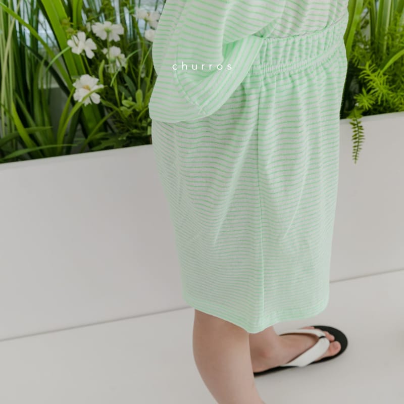 CHURROS - Korean Children Fashion - #Kfashion4kids - Harmony Stripes Top Bottom Set - 9