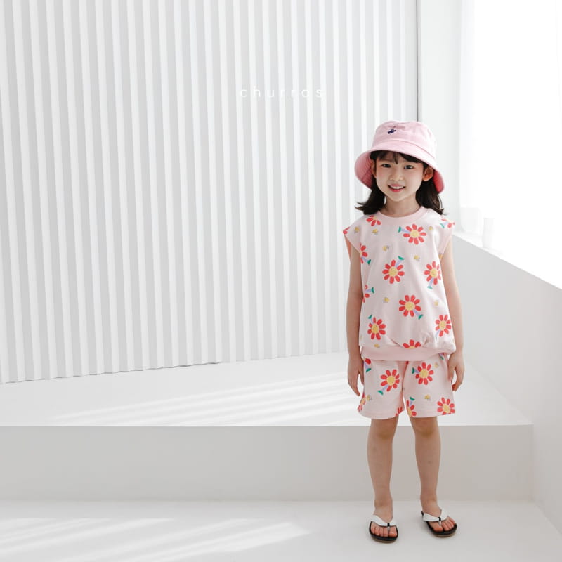 CHURROS - Korean Children Fashion - #Kfashion4kids - Porm Porm Top Bottom Set - 2