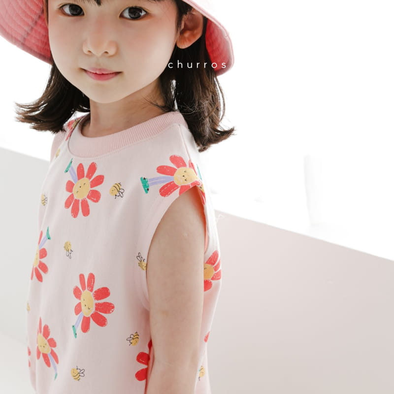 CHURROS - Korean Children Fashion - #Kfashion4kids - Porm Porm Top Bottom Set - 3