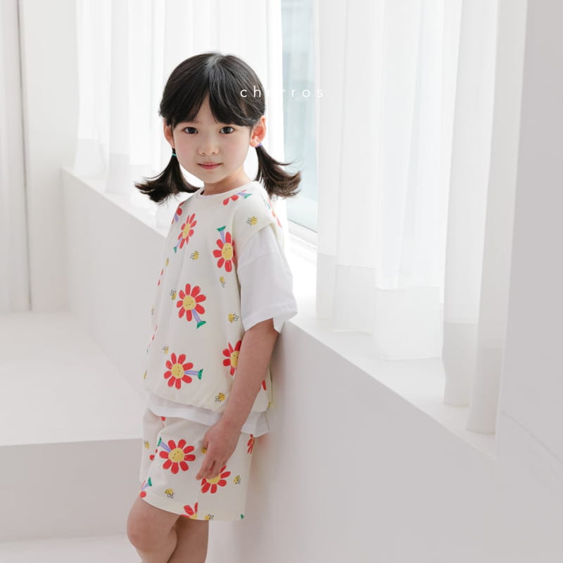 CHURROS - Korean Children Fashion - #Kfashion4kids - Porm Porm Top Bottom Set - 5