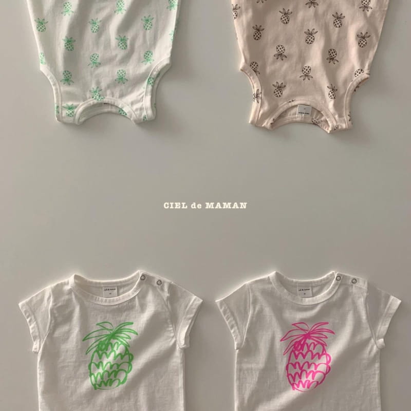 CIEL DE MAMAN - Korean Children Fashion - #Kfashion4kids - Pineapple Bodysuit