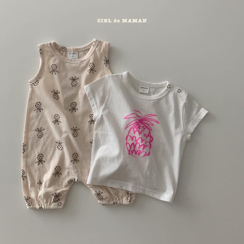 CIEL DE MAMAN - Korean Children Fashion - #Kfashion4kids - Pineapple Bodysuit - 6