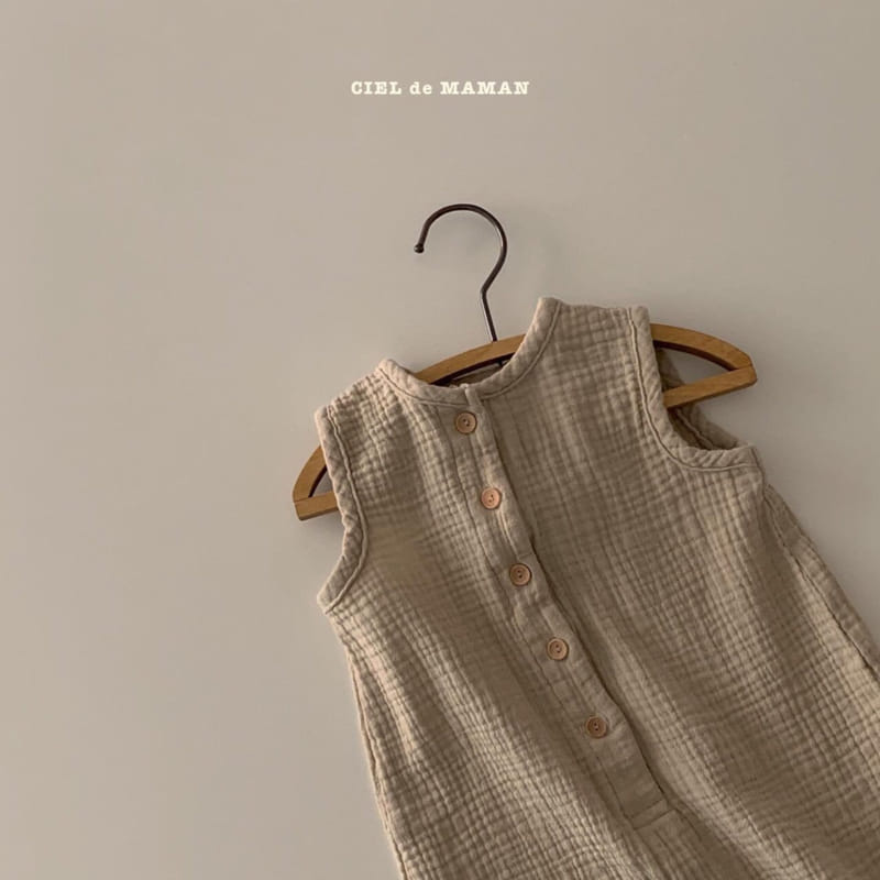 CIEL DE MAMAN - Korean Children Fashion - #Kfashion4kids - Gauze Jumpsuit - 8