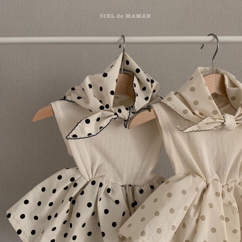 CIEL DE MAMAN - Korean Children Fashion - #Kfashion4kids - Dots One-piece Bodysuit